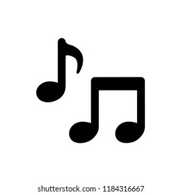 music notes icon vector template