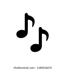 music notes icon vector template
