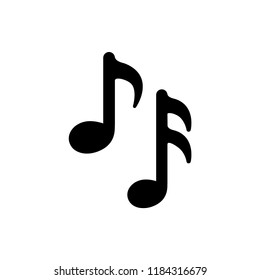 music notes icon vector template