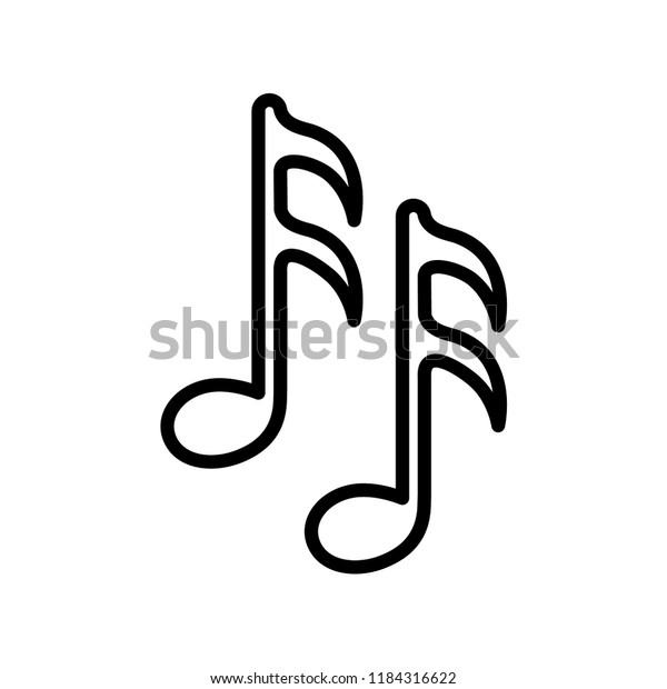 music notes icon vector template stock vector royalty free music notes template