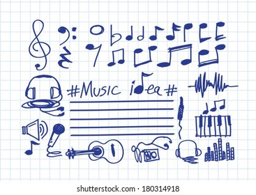 Music Notes and Music icons