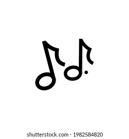 Symbole für Musiktitel. Musikkonzept. Kann für Werbe- und Musikzwecke verwendet werden. Kann für Apps verwendet werden. Vektor EPS10.
