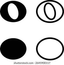 Ícones de notas musicais definidos em designs simples e de estrutura de tópicos. Sinais de teclas musicais. Ilustração de vetores de música, melodia ou melodia para aplicativos musicais e sites. Ideal para conteúdo de música, logotipos, álbuns e produção de som.