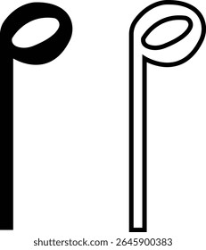 Ícones de notas musicais definidos em designs simples e de estrutura de tópicos. Sinais de teclas musicais. Ilustração de vetores de música, melodia ou melodia para aplicativos musicais e sites. Ideal para conteúdo de música, logotipos, álbuns e produção de som.