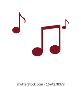 Music notes icons set. Vector illustration