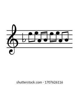 Symbole für Musik setzen Vektorillustration-Illustration