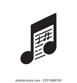 Music notes icons. Vector illustration