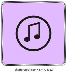 music notes icon,vector illustration