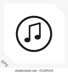 music notes icon,vector illustration