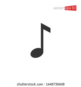Vector de diseño de iconos melodías y notas de música