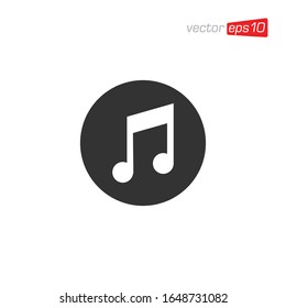 Music Notes and Melody Icon Design Vector
