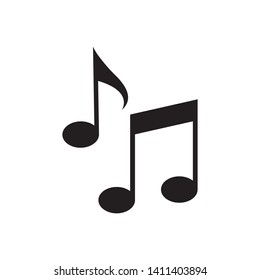 Music notes, melody vector icon