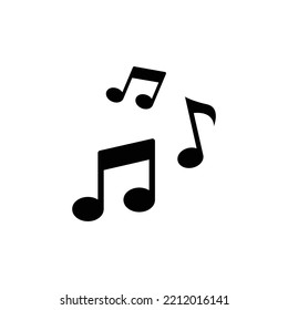 music notes musical icon vector