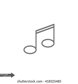 Music notes. Music note symbols.