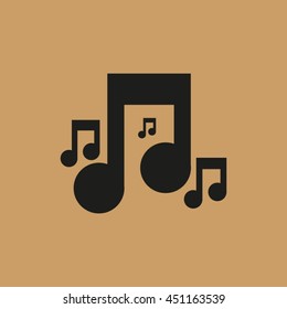 Music notes. Music note symbols.