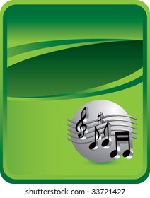 music notes on classic clean background