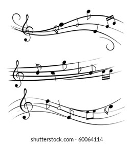 Music Notes On Staves