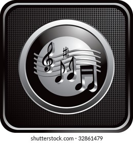 music notes on web button
