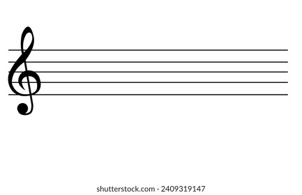 music notes on white background illustration