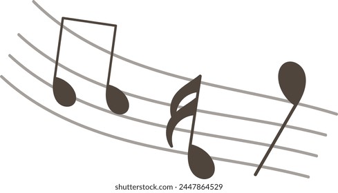 Music Notes Pattern Vector Illustration