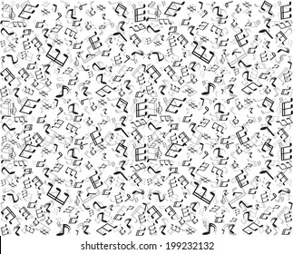 Music notes seamless