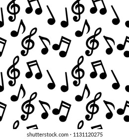 Music notes Seamless pattern