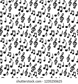 Music notes Seamless pattern