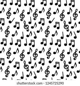 Music notes Seamless pattern