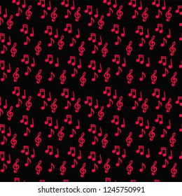 Music notes Seamless pattern