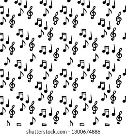Music notes Seamless pattern