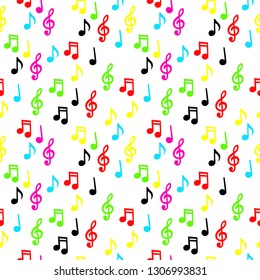Music notes Seamless pattern