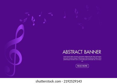 Music Notes And Shadow.Abstract Musical Background. Vector Illustration.Mensural Musical Notation.Black Notes Symbols.Note Value.Music Staff.
