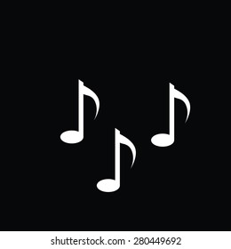 Music notes sign icon