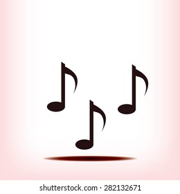 Music notes sign icon