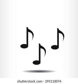 Music notes sign icon