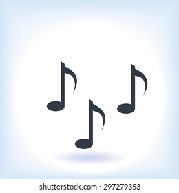 Music notes sign icon