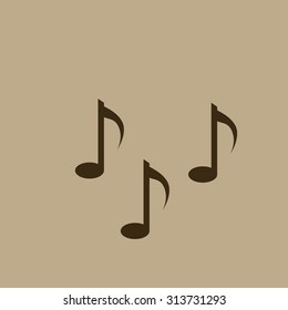 Music notes sign icon