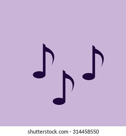 Music notes sign icon