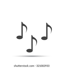 Music notes sign icon