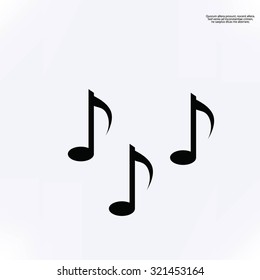 Music notes sign icon