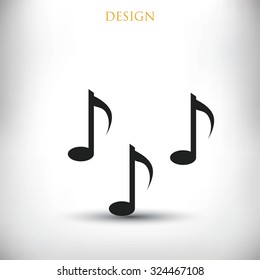 Music notes sign icon