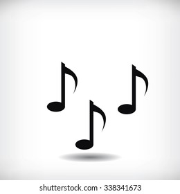 Music notes sign icon