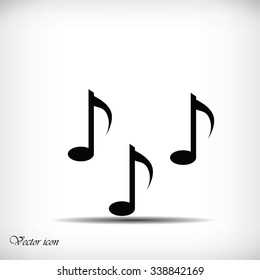 Music notes sign icon