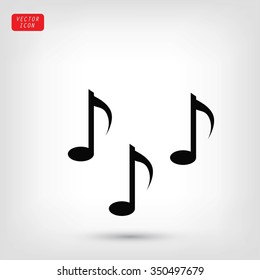 Music notes sign icon