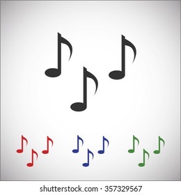 Music notes sign icon
