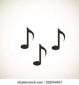 Music notes sign icon
