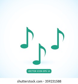 Music notes sign icon