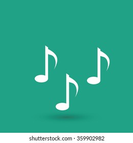 Music notes sign icon