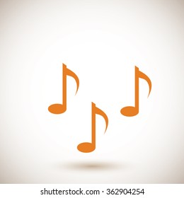 Music notes sign icon