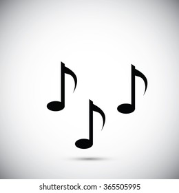 Music notes sign icon